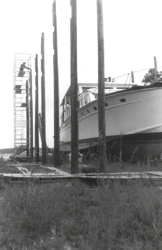 Huckins with Poles