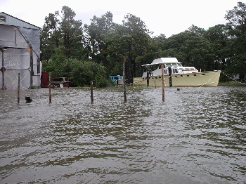 Hmmm, I can float back into my shed...